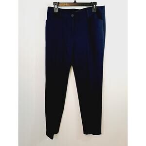 Talbots Women's Hampshire Ankle Pants Stretch Size 6 Navy Blue